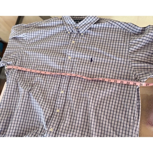 Ralph Lauren Blake Button Down Shirt Mens XL Plaid Check Preppy Office Classic - Picture 6 of 6